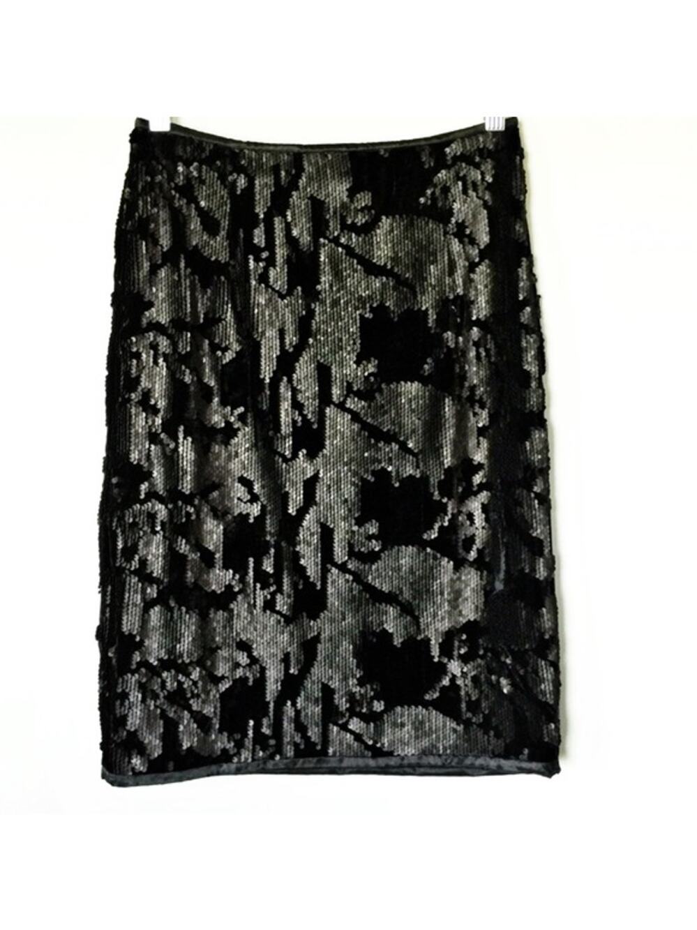 Romeo & Juliet Couture Velvet Black Sequin Skirt Small NEW !!
